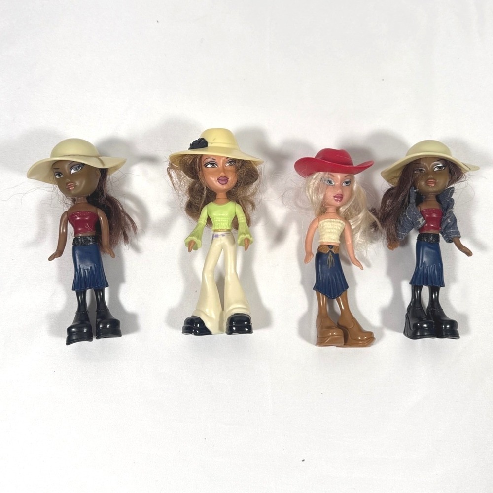 Bratz Lil Angelz Mini Dolls Kids Multicolor 2003 MGA Vintage Lot of 4